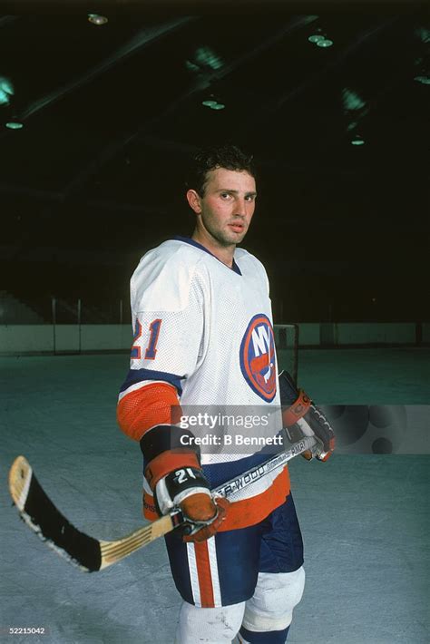 Canadian pro hockey player Brent Sutter, forward for the New York... News Photo - Getty Images