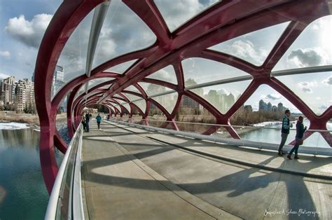 Peace Bridge, Calgary, Canada by Santiago Calatrava. | Santiago calatrava, Construction, Santiago