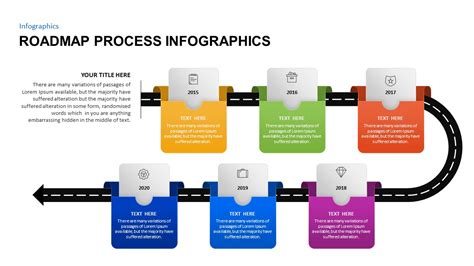 6 Step Process Roadmap Timeline Ppt Template | Slidebazaar