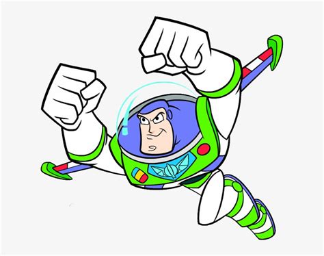 Cartoon Buzz Lightyear Flying Clipart Large Size Png Image Pikpng ...