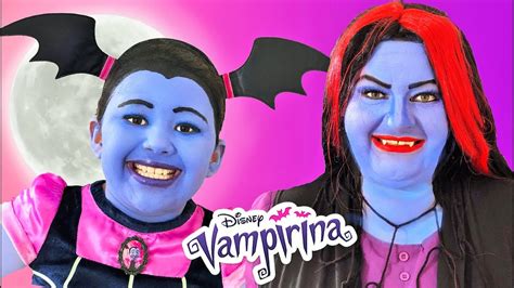 Disney Junior Vampirina and Oxana | Makeup Halloween Costumes and Toys - YouTube