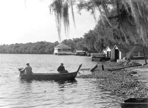 Florida Memory • Two men fishing in the boat on the Saint Johns River - Astor, Florida.