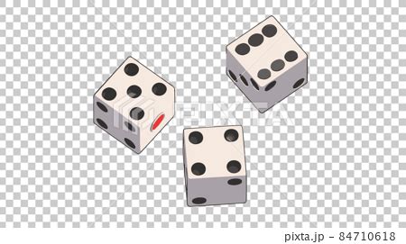 Dice 4, 5, 6 rolls - Stock Illustration [84710618] - PIXTA