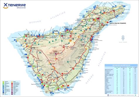 Tenerife tourist map