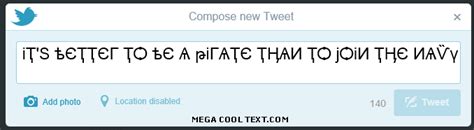 Text font generator for twitter - cool text generator