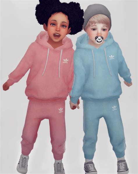 Unisex Toddler Jogger set for The Sims 4 Toddler Cc Sims 4, Sims 4 ...