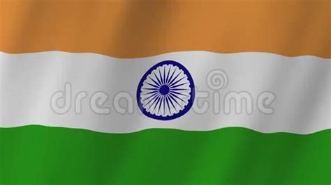 Vibrant India Flag Waving Animation for Videos