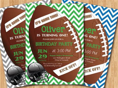 Free Printable Football Birthday Invitations | DolanPedia Invitations Ideas