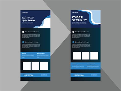 FlyerCyber Security Roll Up banner Design, Cyber Crime Banners for Flyer, Hacker and Social ...