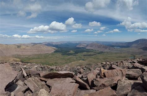 View from the summit - Kings Peak - Highest Point in Utah - Road Trip Ryan