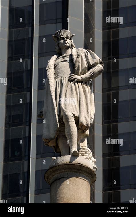 Statue of Christopher Columbus New York Stock Photo - Alamy