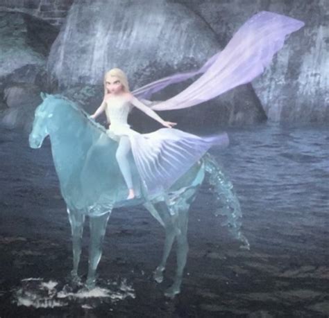 Frozen 2: Elsa riding on Nokk saving Arendelle from flood moment in ...