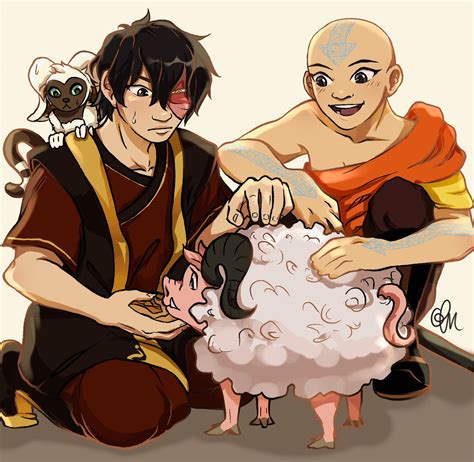 Zuko and Aang by aucatgirl on DeviantArt