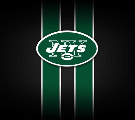 Download New York Jets Stripes Nfl Team Logo Wallpaper | Wallpapers.com