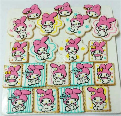 My Melody Cookies | Hello kitty cake, Cute cookies, Kawaii cookies