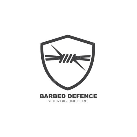 Barbed Wire Vector Illustration Design Defense Construction Barrier ...