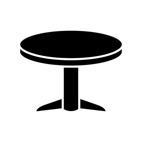 Round table icon vector sign and symbols 16876842 Vector Art at Vecteezy