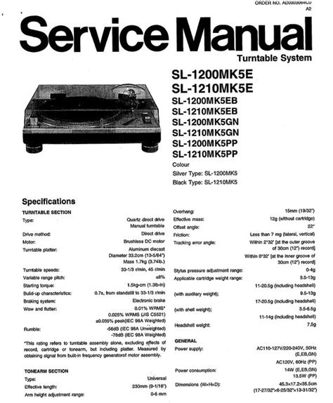 Technics St-7300 Service Manual - cargoeagle