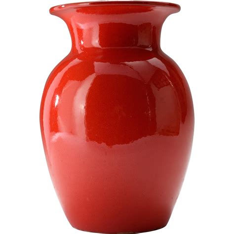 Mid Century Atomic Red Aldo Londi Bitossi Thrown Italian Red Glaze Vase | Vase, Ceramic vase ...