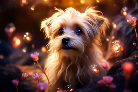 Premium AI Image | Fantasy magic dog in a fairy Generative Ai