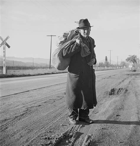 The Great Depression. Itinerant Worker Photograph by Everett - Fine Art ...