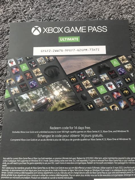 Free Xbox game pass code! : r/xbox