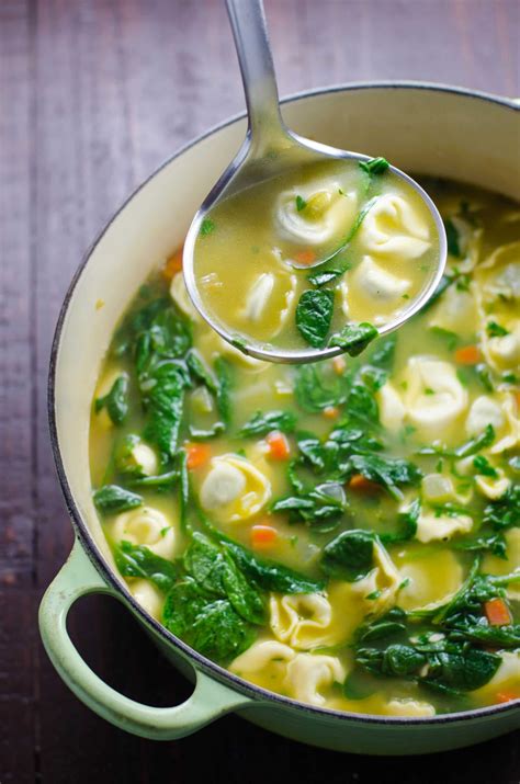 Spinach Tortellini Soup | Umami Girl