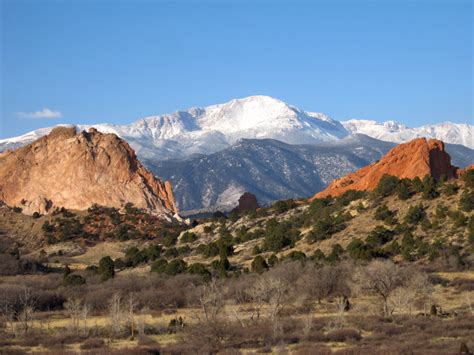 Pikes Peak from Garden of the Gods | Images | Colorado Encyclopedia