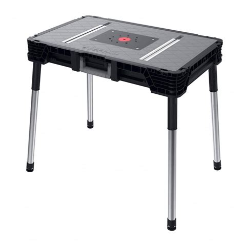 Husky Durable Lightweight Portable Jobsite Workbench With Heavy Duty ...