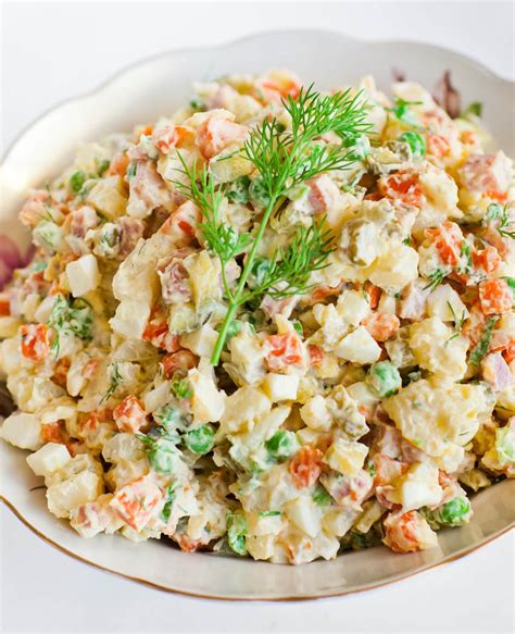 Olivier Russian Potato Salad - Tatyanas Everyday Food