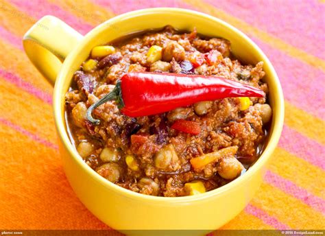 Chickpea, Corn and Kidney Bean Chili Recipe