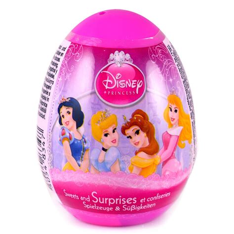 Disney PRINCESS plastic Surprise egg with toy and candy -1 egg - - Food & Beverages