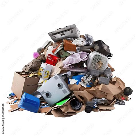 Pile of garbage illustration design art on transparent background ...