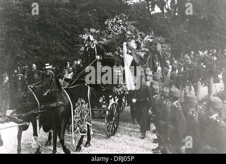 Funeral of Austrian archduke Franz Ferdinand after his assassination ...