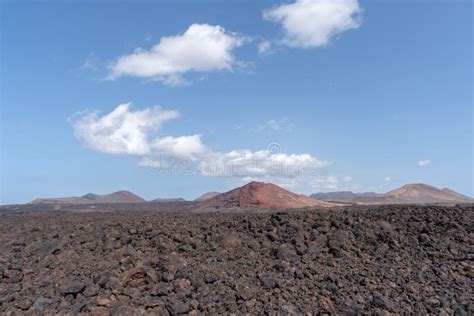 Rocky Volcanic Landscape, Lanzarote, Canary Islands, Spain Stock Photo - Image of emptiness ...