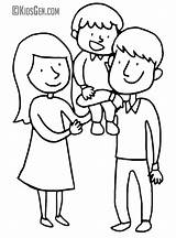 Family For Coloring Pages sketch template
