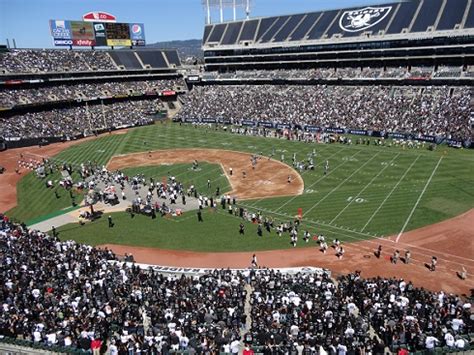 Oakland Coliseum, Oakland Raiders football stadium - Stadiums of Pro ...