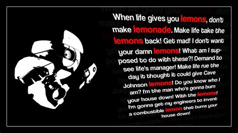 Cave Johnson Lemon Wallpapers on WallpaperDog