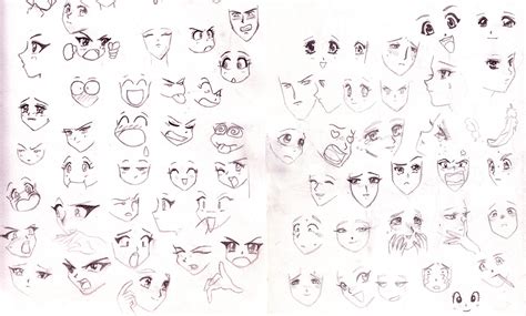 Anime faces by SparrowsHellcat on DeviantArt