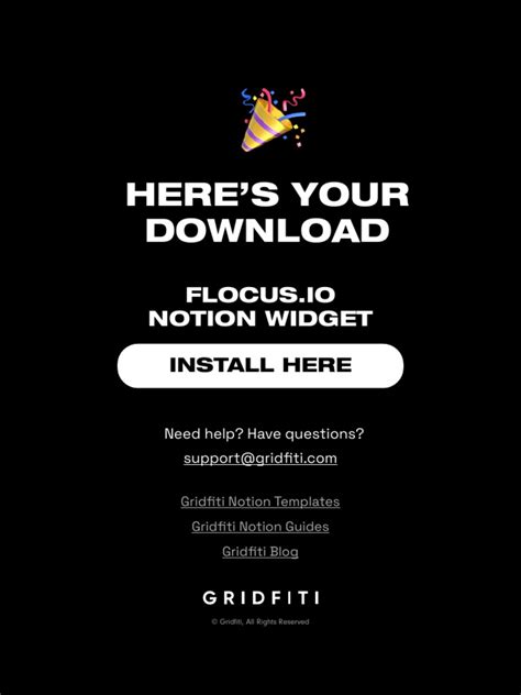 Gridfiti NotionWidgets Flocus DL v01 | PDF