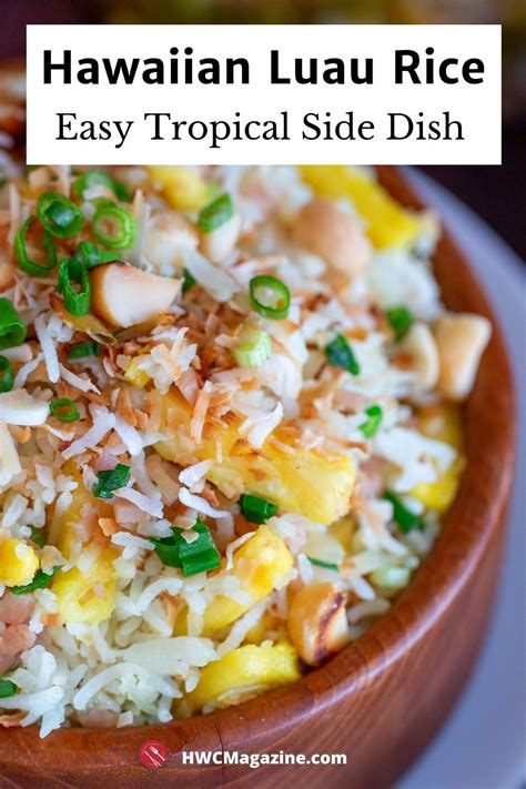 Hawaiian Luau Rice | Recipe in 2020 | Rice side dishes, Luau food ...