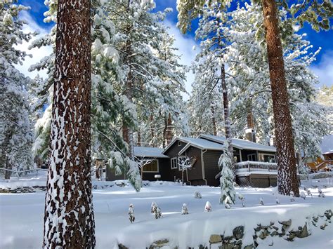 Whispering Pines Cottage is a vacation rental in Wrightwood, CA. This picture was taken January ...