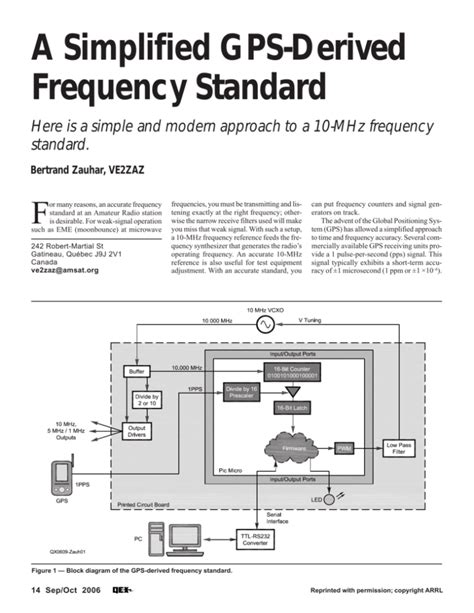 A Simplified GPS-Derived Frequency Standard