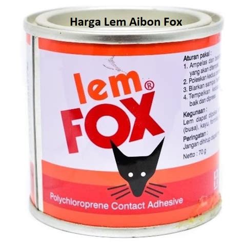 Harga Lem Aibon Fox – Raja Lem Indonesia