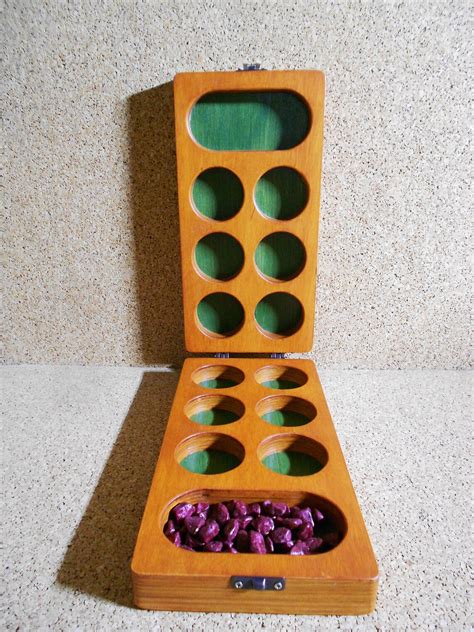 Mancala Strategy Game, Family Board Games, 2 Player Board Game, Handmade Wooden Board Game ...