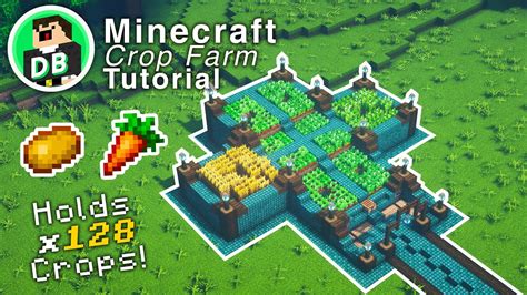 Minecraft: Crop Farm Tutorial! - YouTube