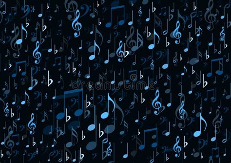 Music Notes Random Pattern Background for Wallpapers Stock Image ...