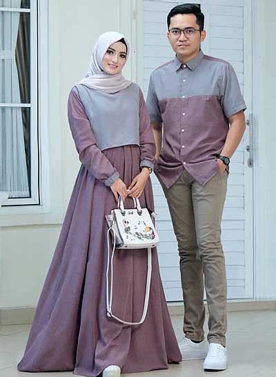 20 Inspirasi Baju Couple Muslim Yang Serasi Abis - Hai Gadis