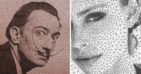 I Programmed A Pen Plotter To Draw Portraits With Circles And Triangles ...