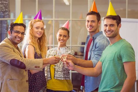 Business People Celebrating a Birthday Stock Photo - Image of female ...